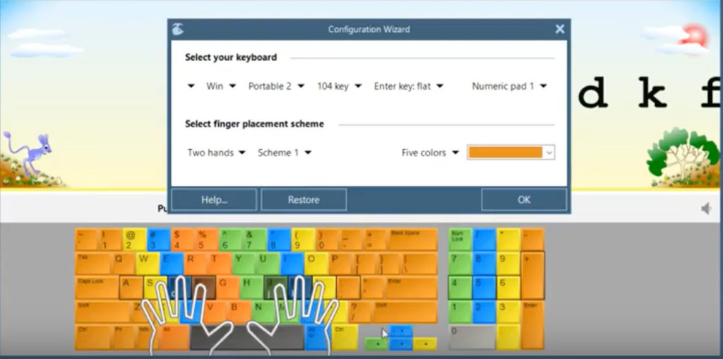 RapidTyping Portable - Software to learn to type on the keyboard