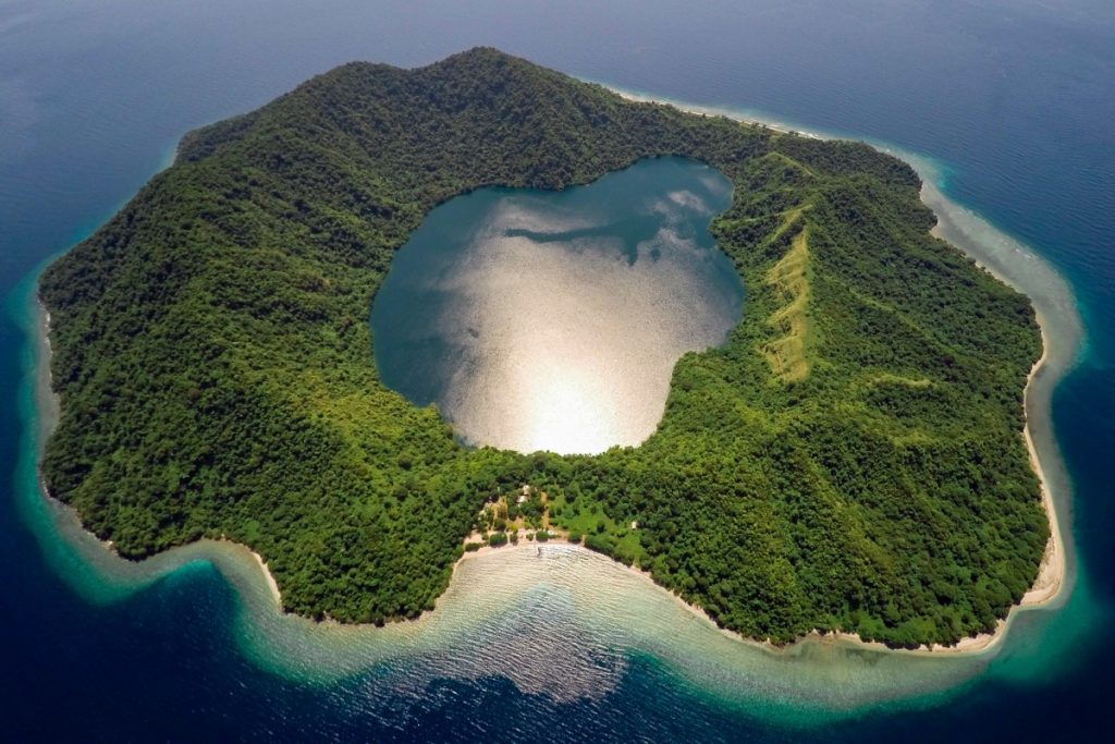 Satonda island in Indonesia