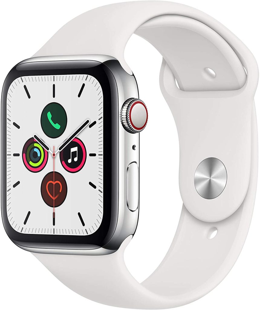 Apple Watch Series 5 (GPS + Cellular) Boîtier en Acier Inoxydable - Bon plan